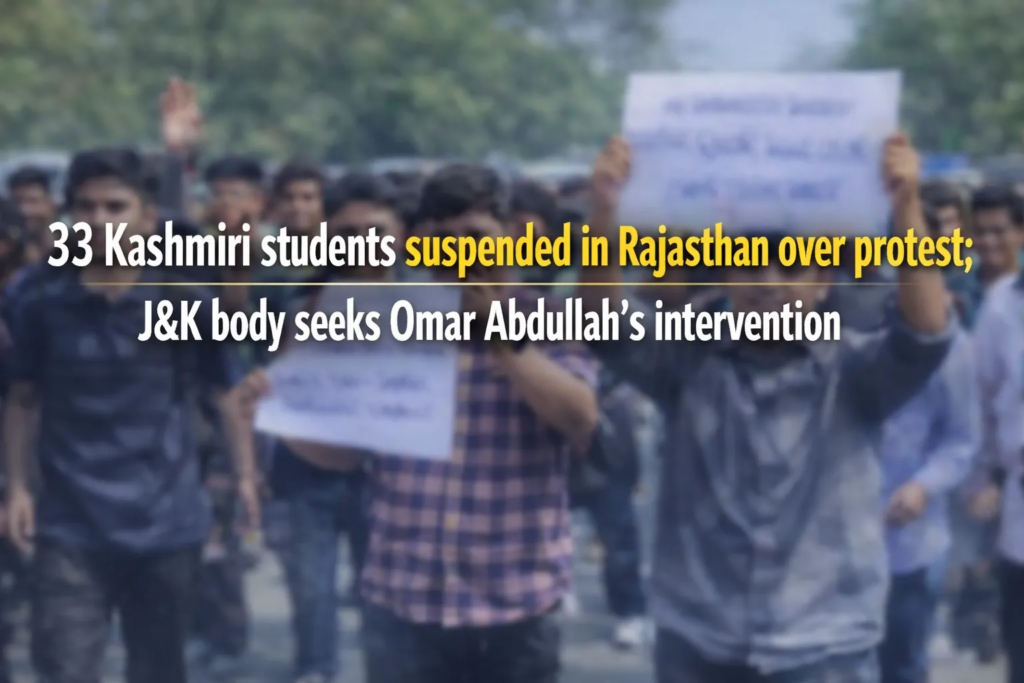 Call for Action: Kashmiri Students Suspended in Rajasthan Protest; Urgent Appeal to Omar Abdullah for Help